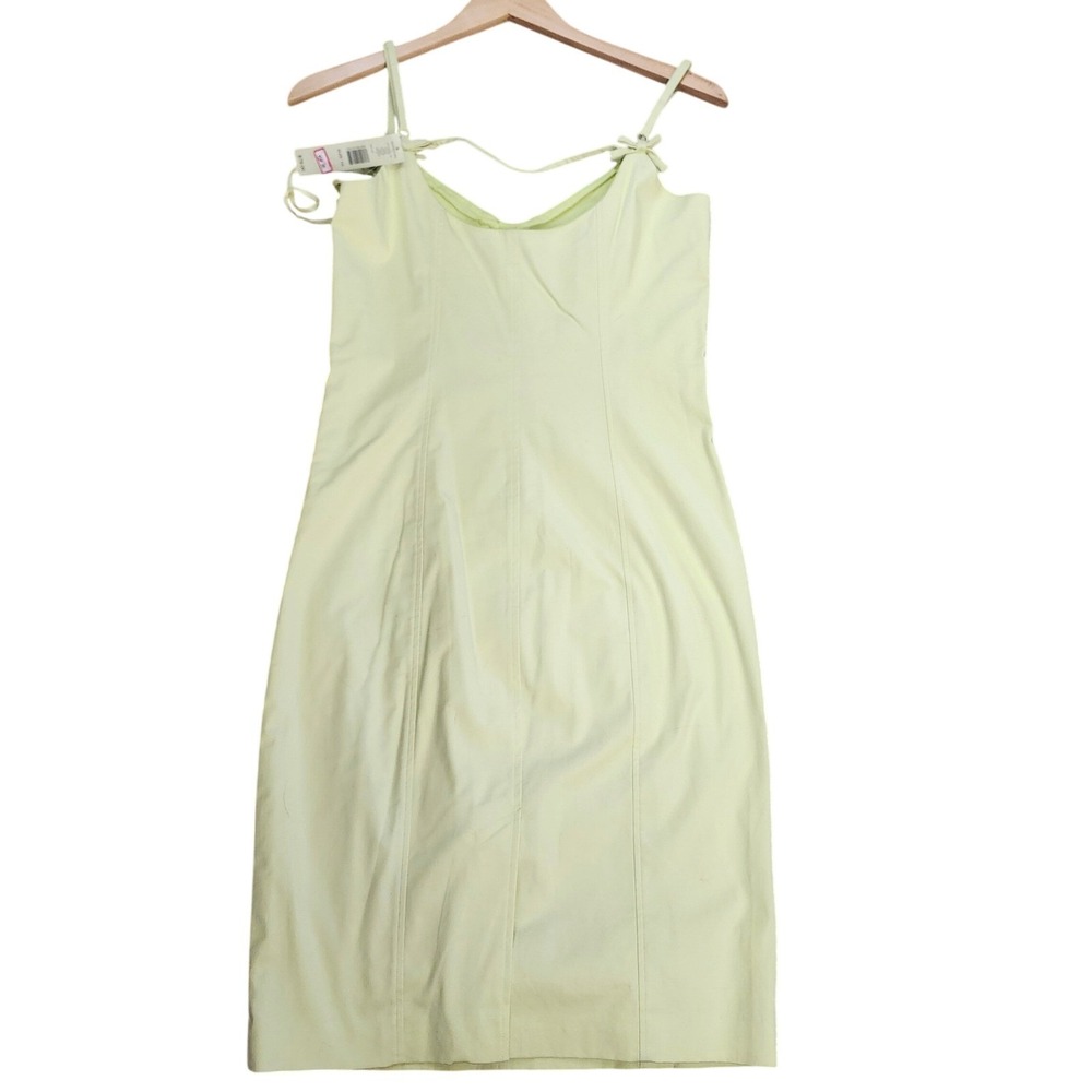 Ideology Pale Green Summer Spaghetti Strap with bows NWT Mini Dress Sz‎ 10